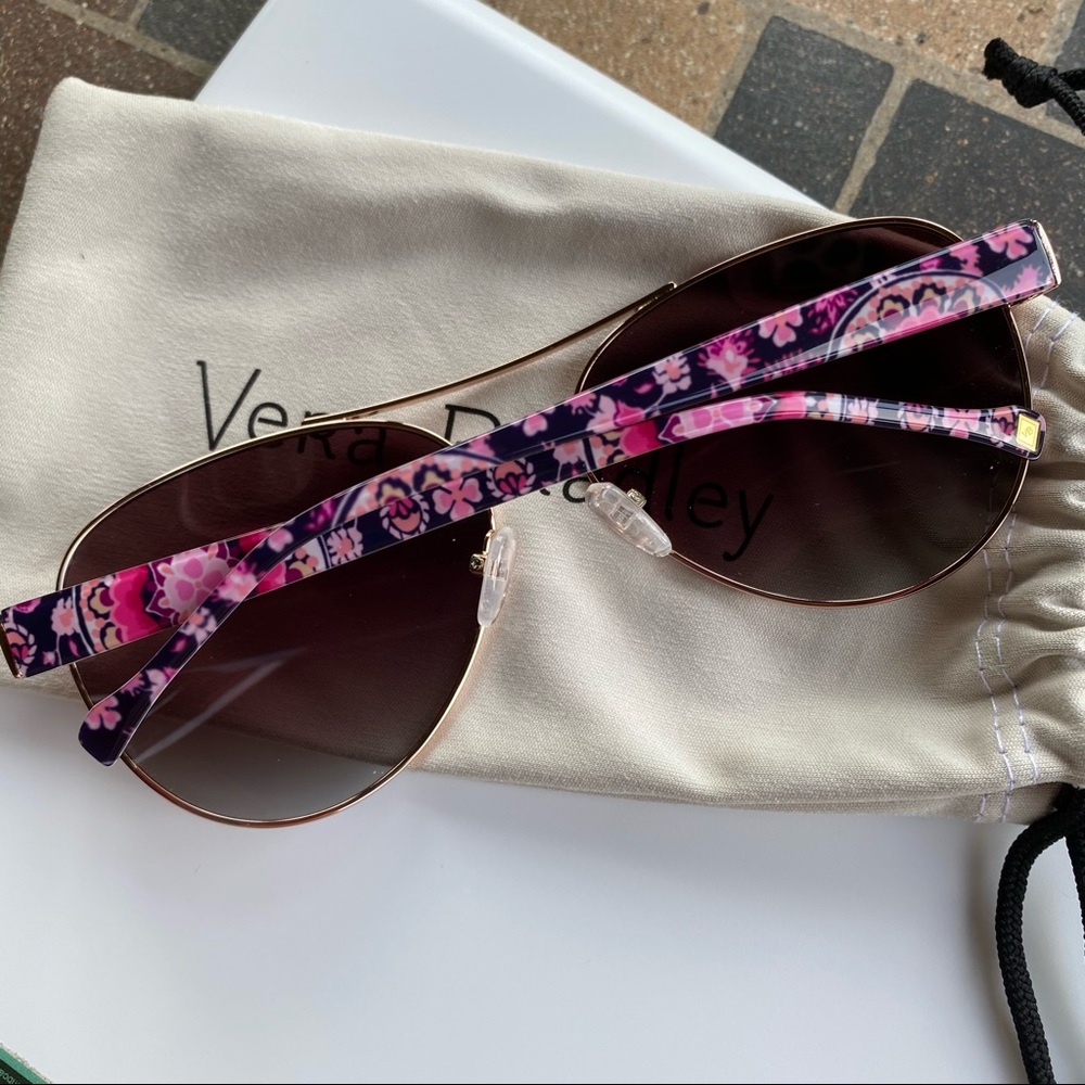 Vera Bradley Raspberry Medalion Sunglasses